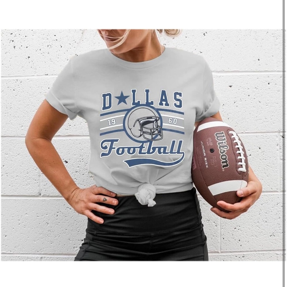 Gray Dallas Football Graphic Tee - Picture 4 of 6